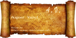 Augner Vazul névjegykártya